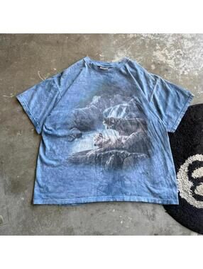Vintage 90s The Mountain Wolf Nature Tee